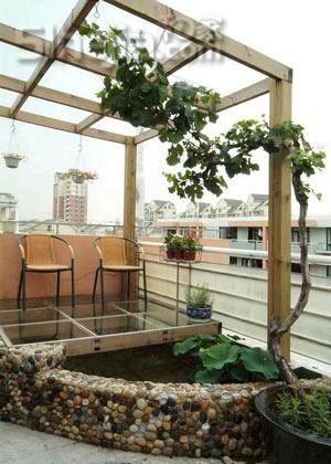 無(wú)錫私家花園屋頂花架設(shè)計(jì)